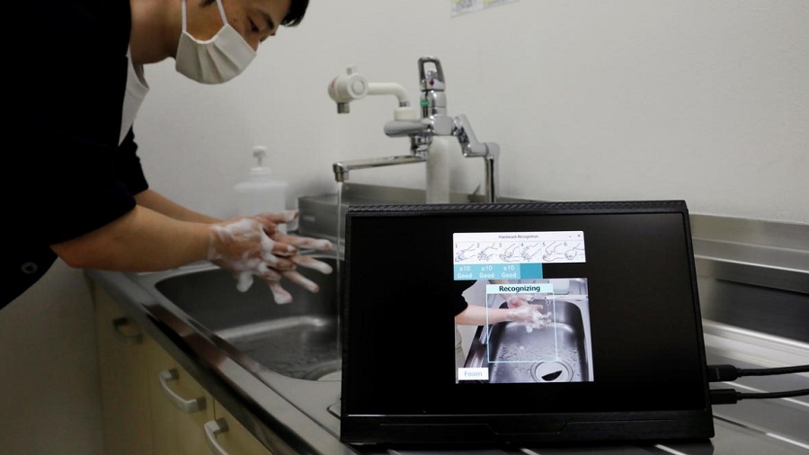 Japanese MNC develops AI hand washing monitor