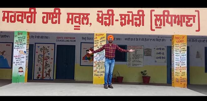 Breaking stereotype about government schools with a song