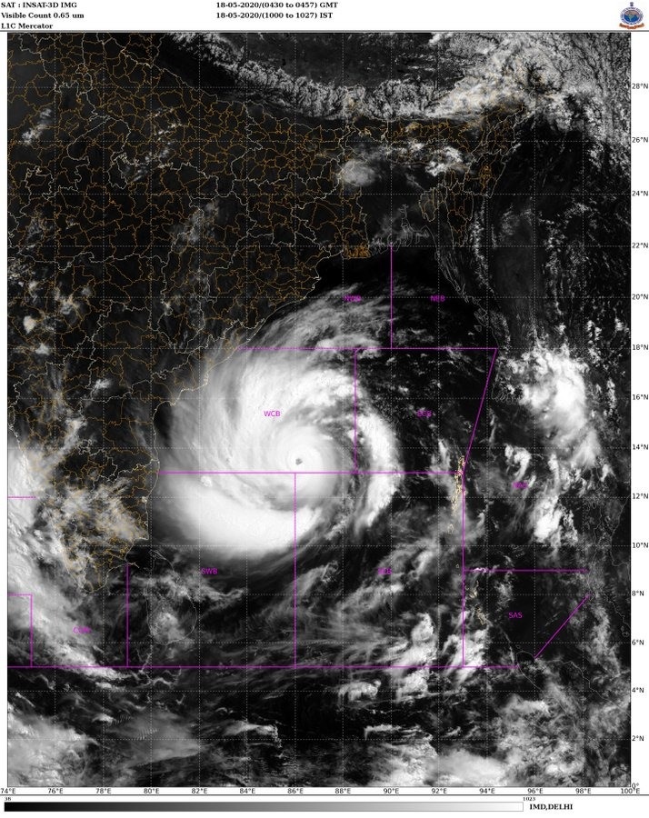 Nisarga 65th 'named cyclone' in Indian Ocean region