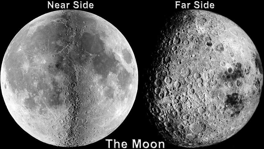 near and far side moon map