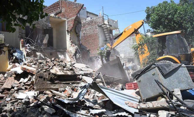 Five illegal structures demolished in Jalandhar