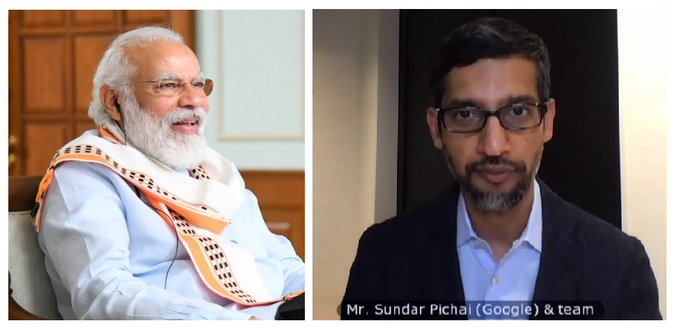 PM Modi, Google’s Pichai discuss how tech can transform lives