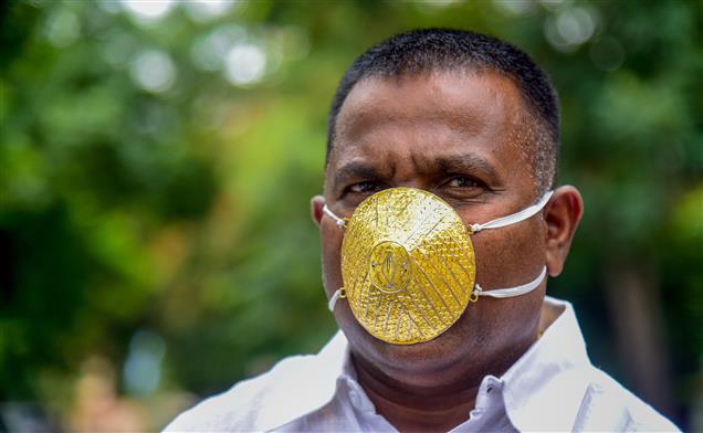 Pune man wears mask made of gold worth nearly Rs 3 lakh