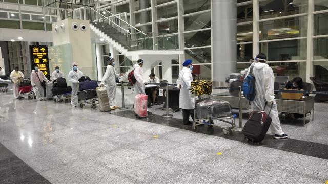 177 evacuee passengers from Kuwait arrive at Chandigarh International Airport