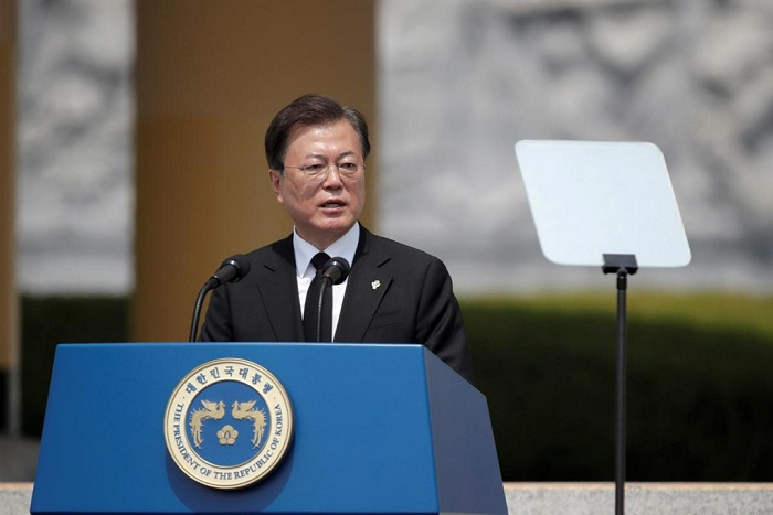 South Korea's Moon calls for US-North Korea summit before US election