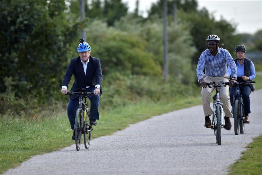 UK PM rides made-in-India Hero bike at launch of cycling drive