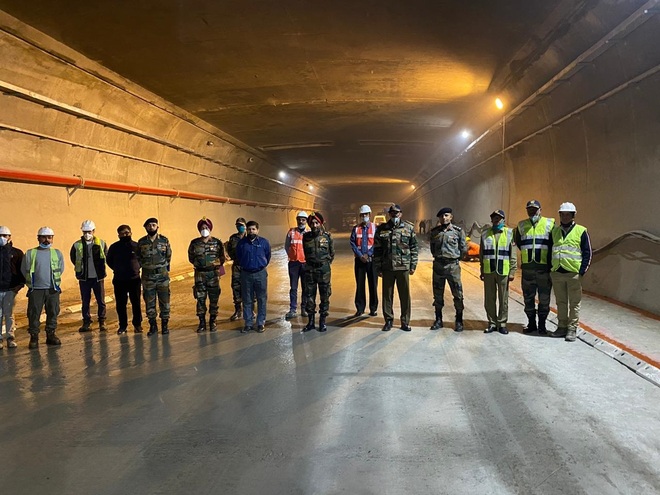 DG BRO reviews progress of Rohtang tunnel work