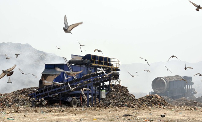 Bioremediation begins at Bhagtanwala dump, again