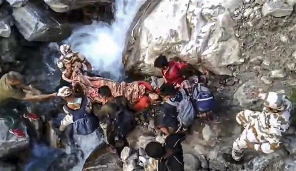 ITBP troops carry woman for 15 hours in Uttarakhand rescue op