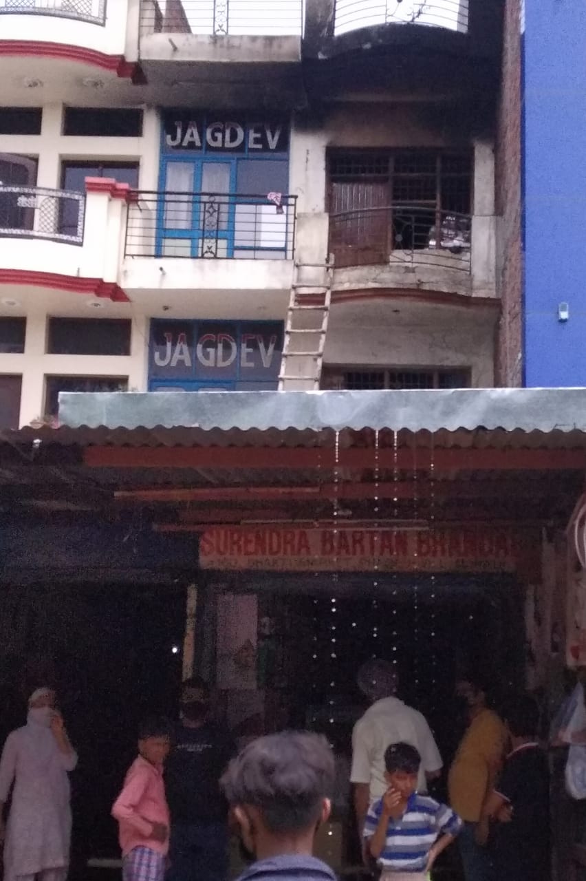 Fire breaks out in utensils shop in Mohali village