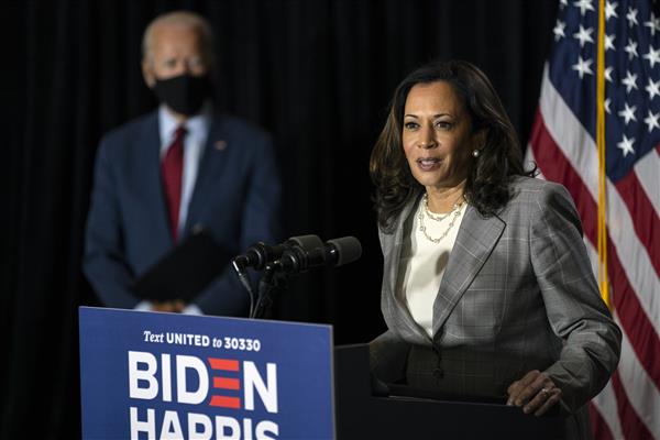 I stand before you as first candidate for US vice-president of South Asian descent: Kamala Harris