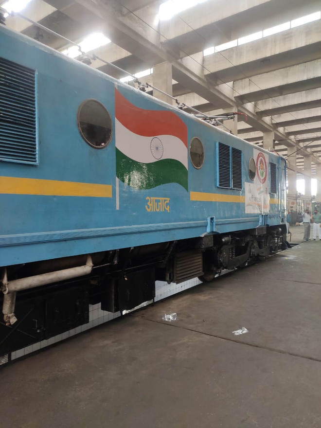 Electric Loco Shed makes engine from scrap