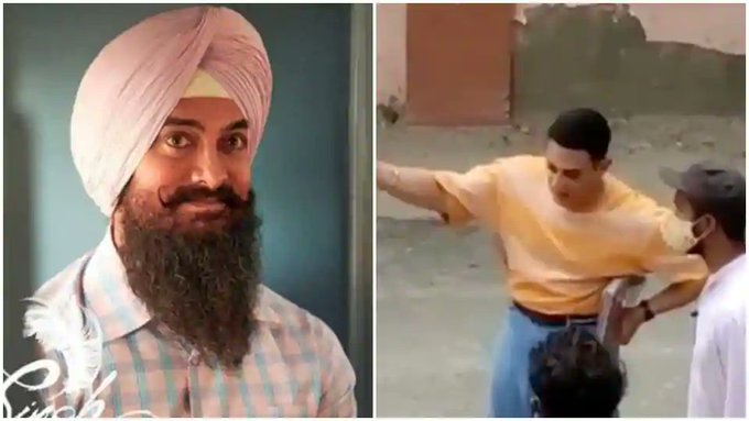 Aamir Khan spotted shooting for 'Laal Singh Chaddha' in Delhi; fan say ‘he’s looking so young'; watch