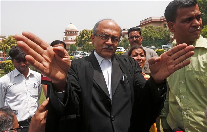 Bhushan moves SC; seeks right to appeal in contempt conviction, hearing by larger bench