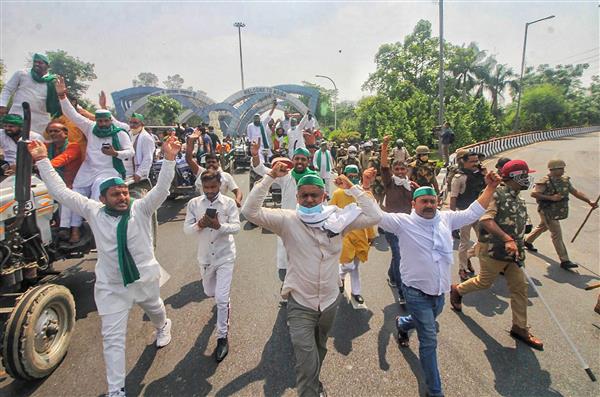 Farm Bills: Protests held across UP; farmers stage ‘panchayat’ at Delhi-UP border