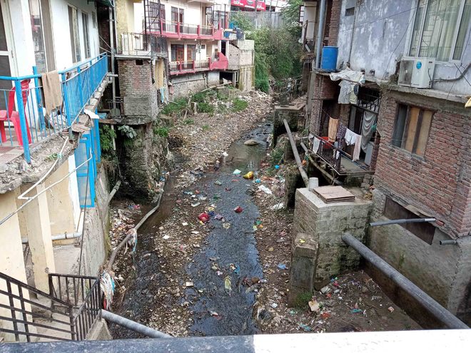 Mandi rivulet turns into dumping site
