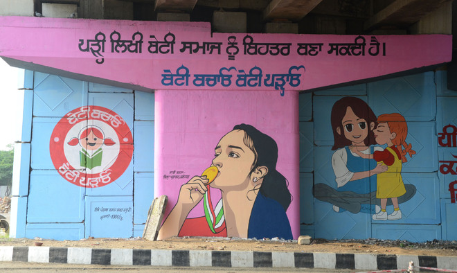 Social messages convert Jalandhar city walls into beautiful canvass