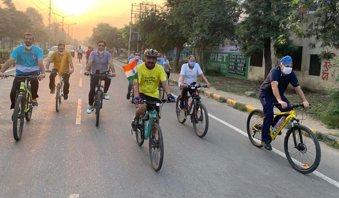 Cycle rally to increase nutrition awareness held