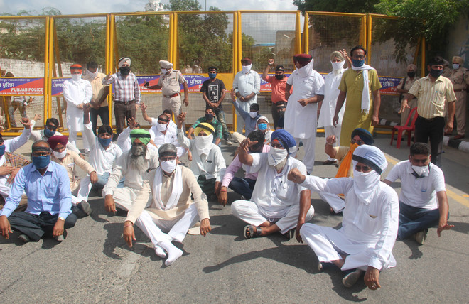 Former MLA protests over sealing of marriage palace in Bathinda