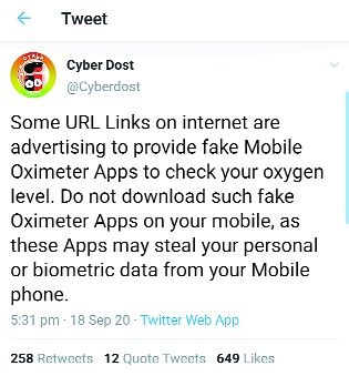 Beware of fake mobile apps that claim to check your blood oxygen level