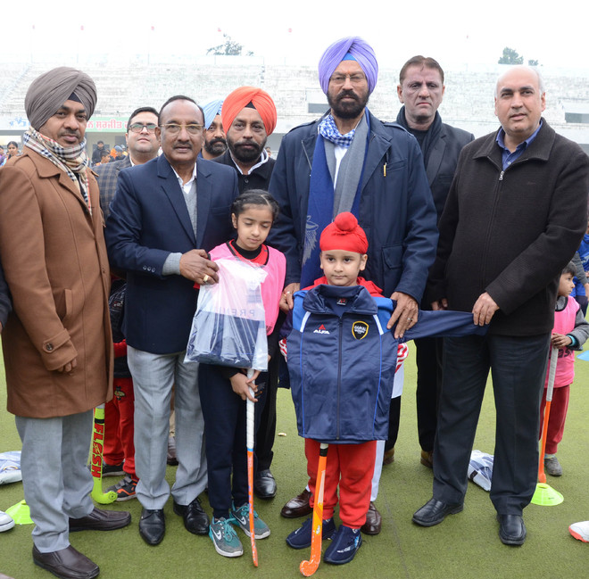 Sports Minister visits Surjit hockey camp on its 100th day