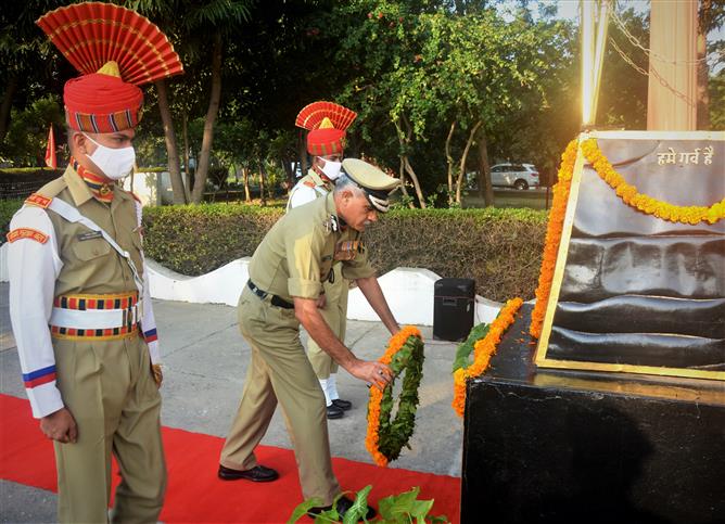 Tributes paid to BSF martyrs on Police Commemoration Day