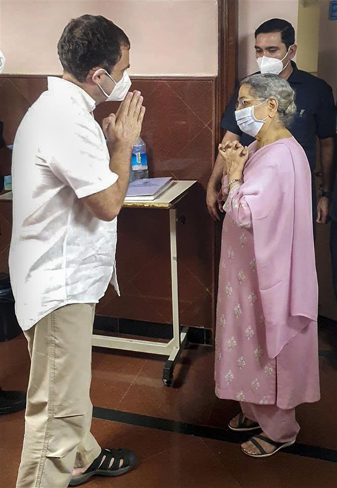 Mansukh Mandaviya, Rahul Gandhi meet Manmohan Singh
