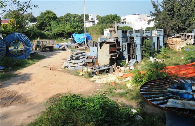 Chandigarh: Electricity substation waste in open irks Sector 8 residents