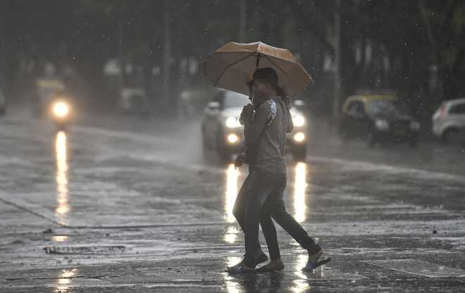 Rains in parts of Delhi
