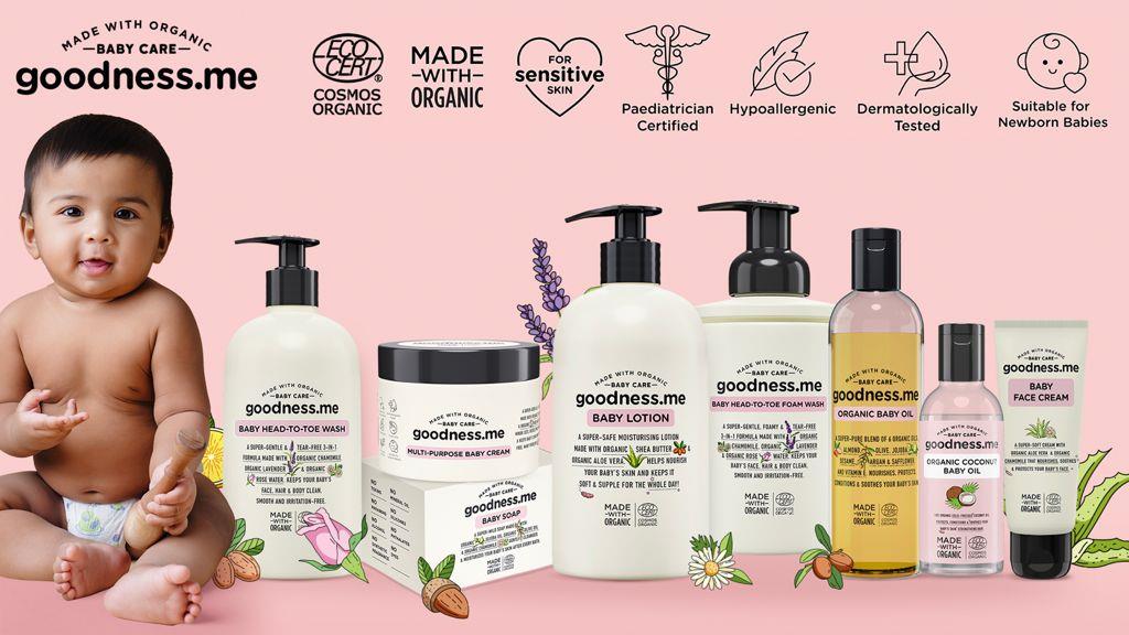 Give your baby the pure, toxin free skin care experience with ‘goodnessme’