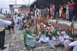 Rail Roko: Farmers squat on rail tracks, train services hit in Punjab, Haryana, UP, Rajasthan