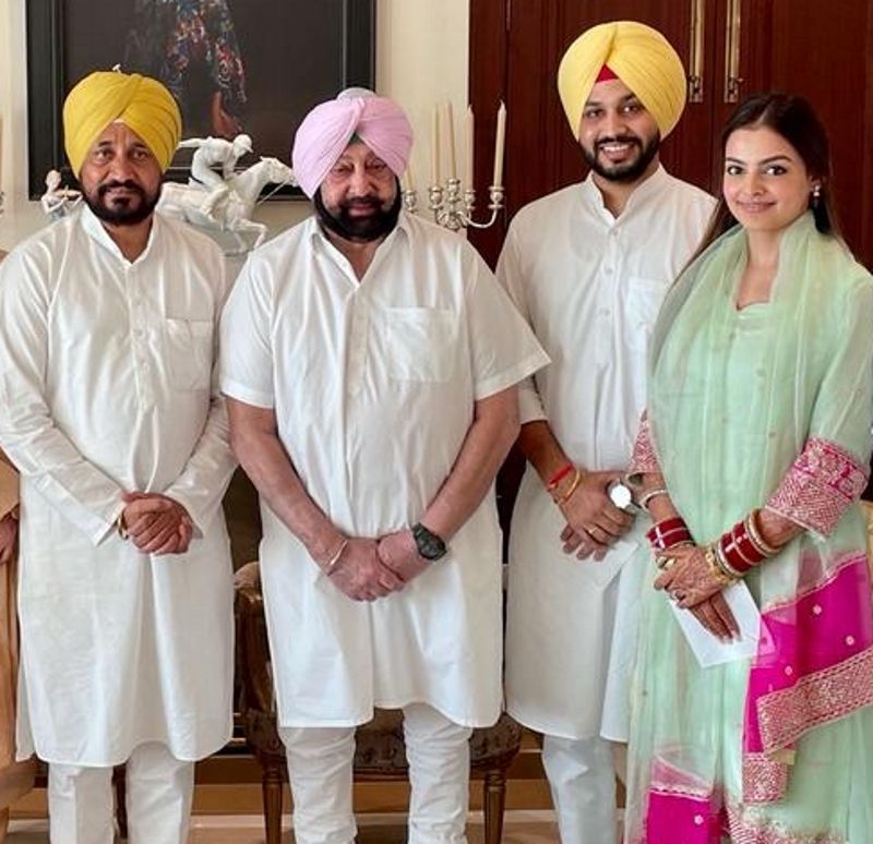 Channi calls on Captain Amarinder with family, raises brows