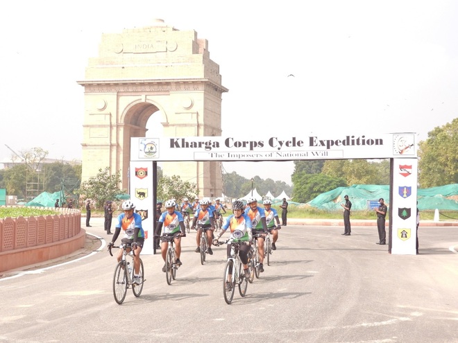 Kharga Corps cyclists pay homage to martyrs