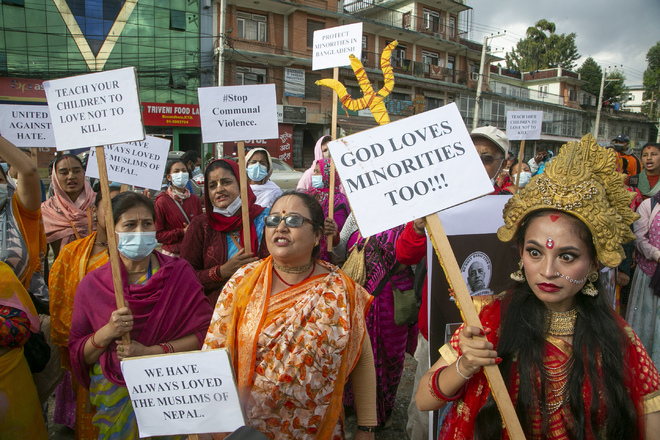 Protesters seek law for Bangladesh minorities