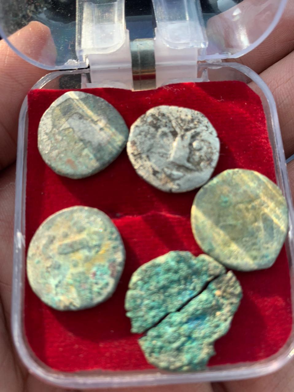 Ancient coins unearthed from old fort in Yamunanagar district