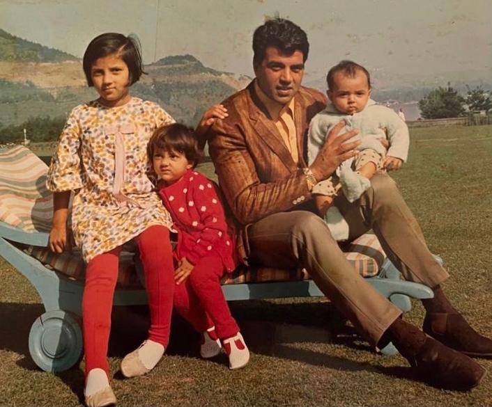 Bobby Deol shares priceless childhood picture from a family holiday with Dharmendra in hills; sisters Vijeta, Ajeita also seen