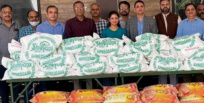 Eatables distributed to celebrate green Diwali