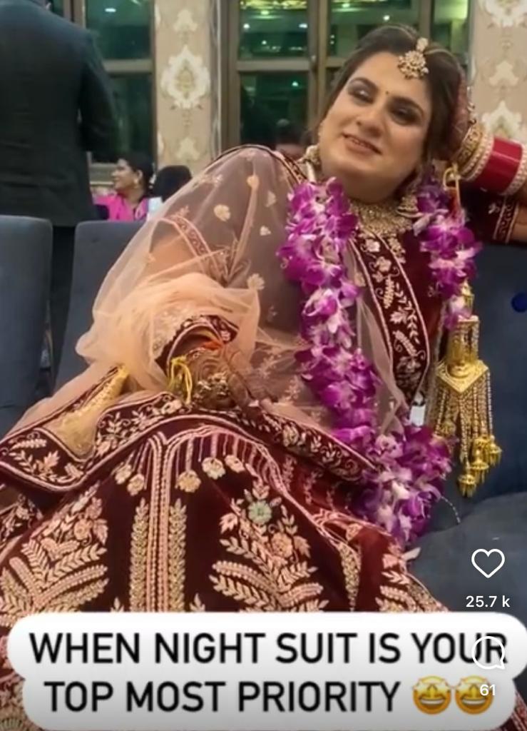 Desi bride wants to do her pheras in nightsuit in viral video