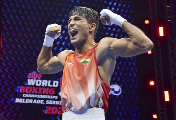 Boxing Worlds: Debutant Akash Kumar enters semis; secures India’s first medal in Belgrade