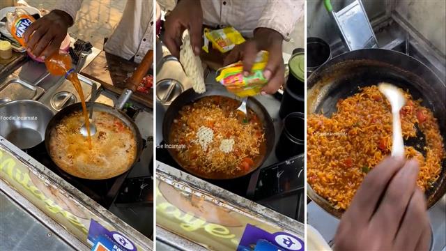 Maggi gets a new twist by this Ghaziabad vendor, available in Fanta flavour