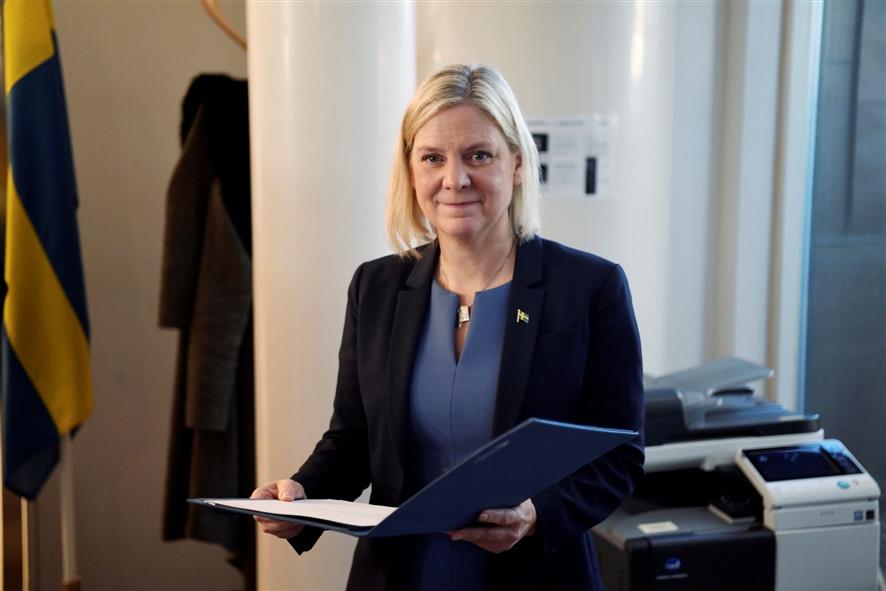 Sweden's first woman PM resigns on first day of appointment