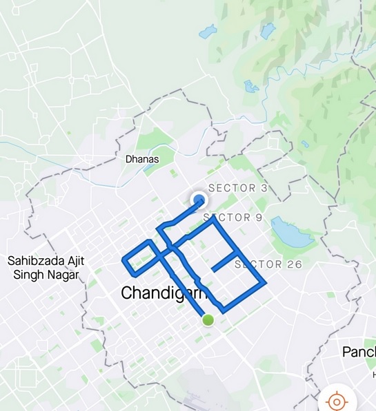 Chandigarh man cycles 50 km in City Beautiful to trace Sikh symbol 'Ik Onkar'