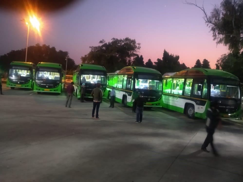 5 eco-friendly buses arrive in Chandigarh