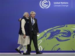 PM Modi arrives at COP26 climate summit venue
