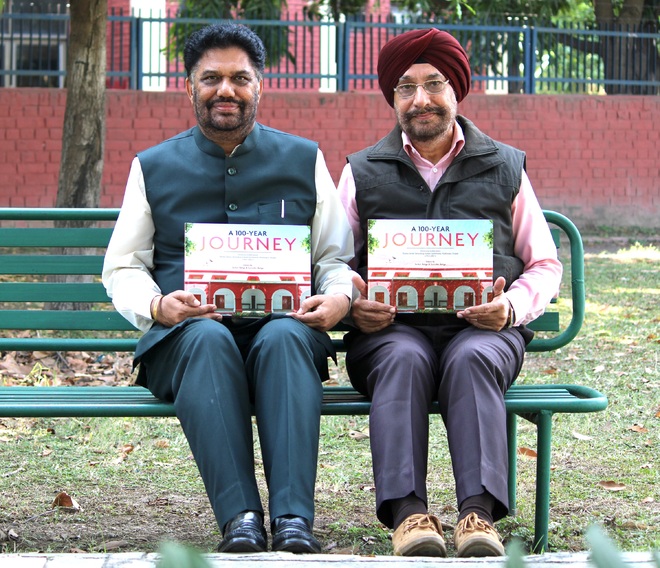 Architect brothers compile 100 years  of journey of their school in Garhdiwala in a book