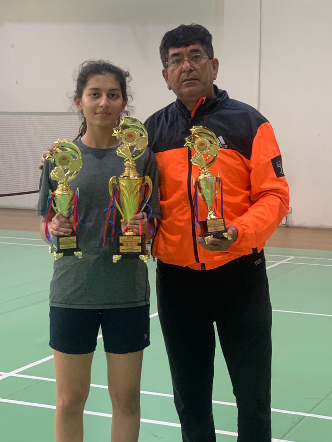 Ludhiana player Vaasvi bags three medals in badminton