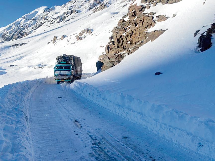 Leh road restored, stranded persons allowed to move