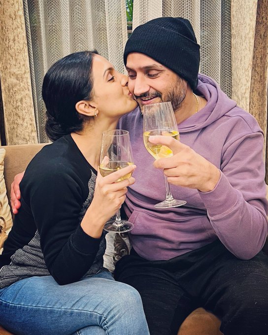 Wife Geeta Basra shares picture with Harbhajan after his retirement, says 'celebrating you'