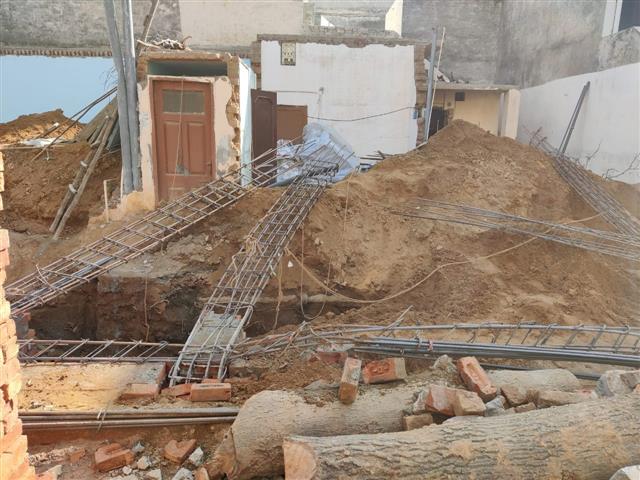 Ludhiana: Civic body demolishes illegal construction in Sarabha Nagar's B Block