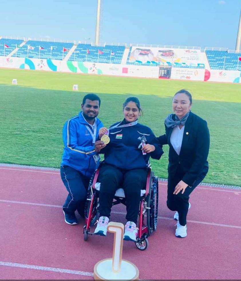 Class XII student Kashish Lakra wins gold at Asian Youth Para Games 2021